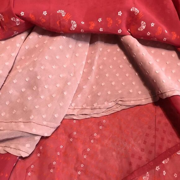 ana & rose art nouveau print mauve a line loose fit tank dress one size spring - Picture 6 of 8